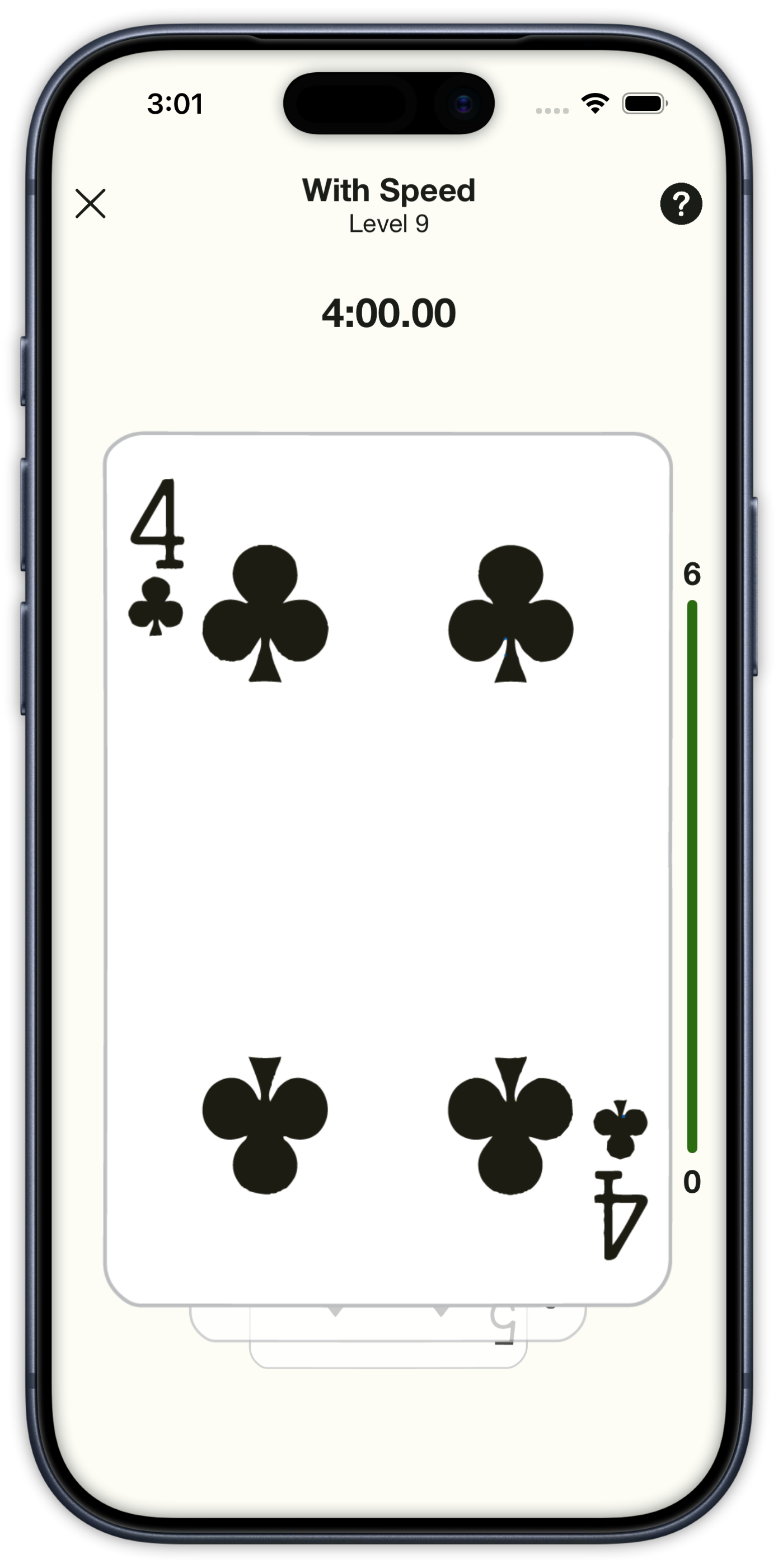 Swipe & Count With Speed level and a timer on screen